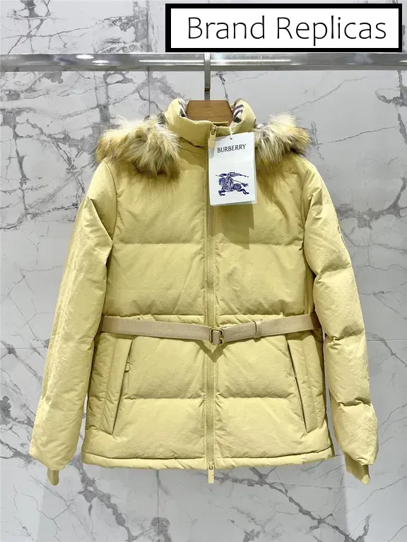 Burberry Hooded Cropped Puffer Jacket